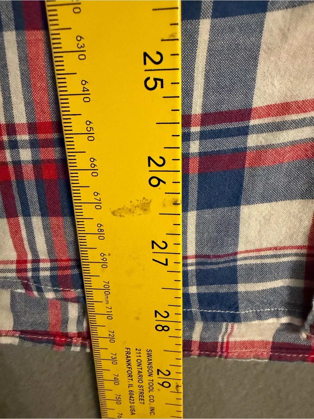 J. Crew Red, Blue & White Plaid Short-Sleeve Button-Down Shirt
